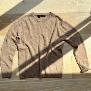 360 Cashmere Cher Crew Neck Sweater Caramel Size XS
